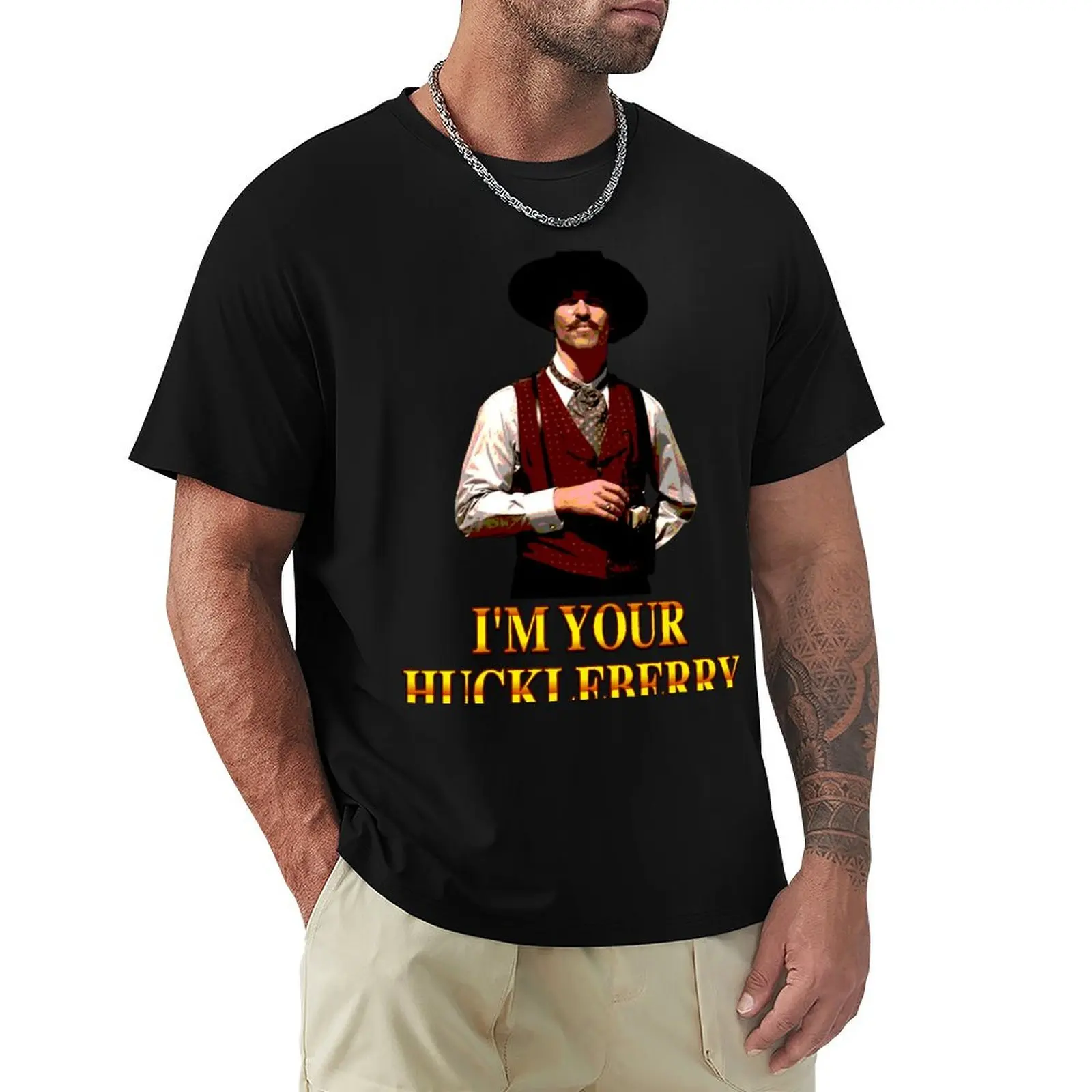 

Tombstone - I'm Your Huckleberry T-Shirt vintage clothes shirts graphic funny gifts men clothing