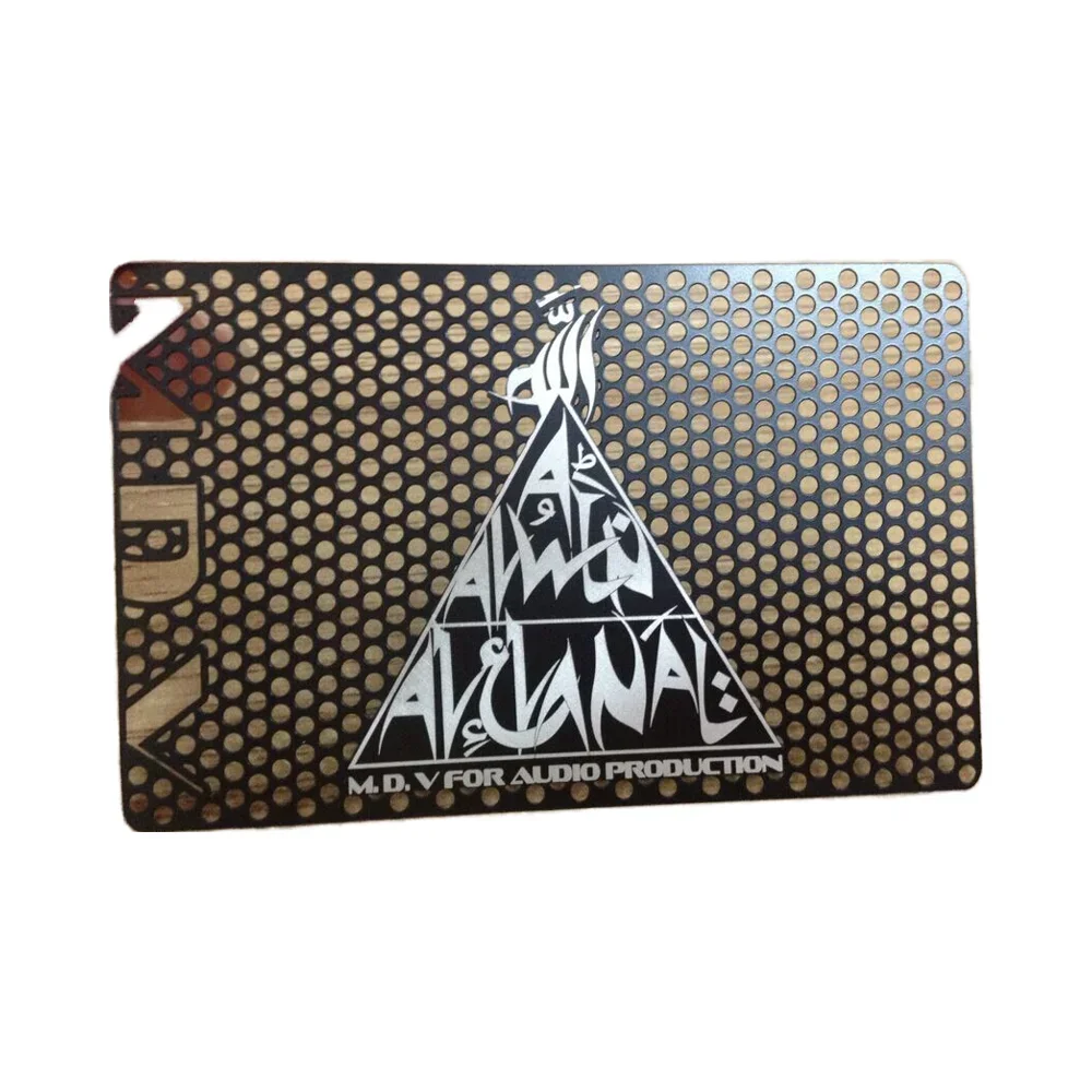 

Business Card Cheap Steel Metal Engraved Angel Theme