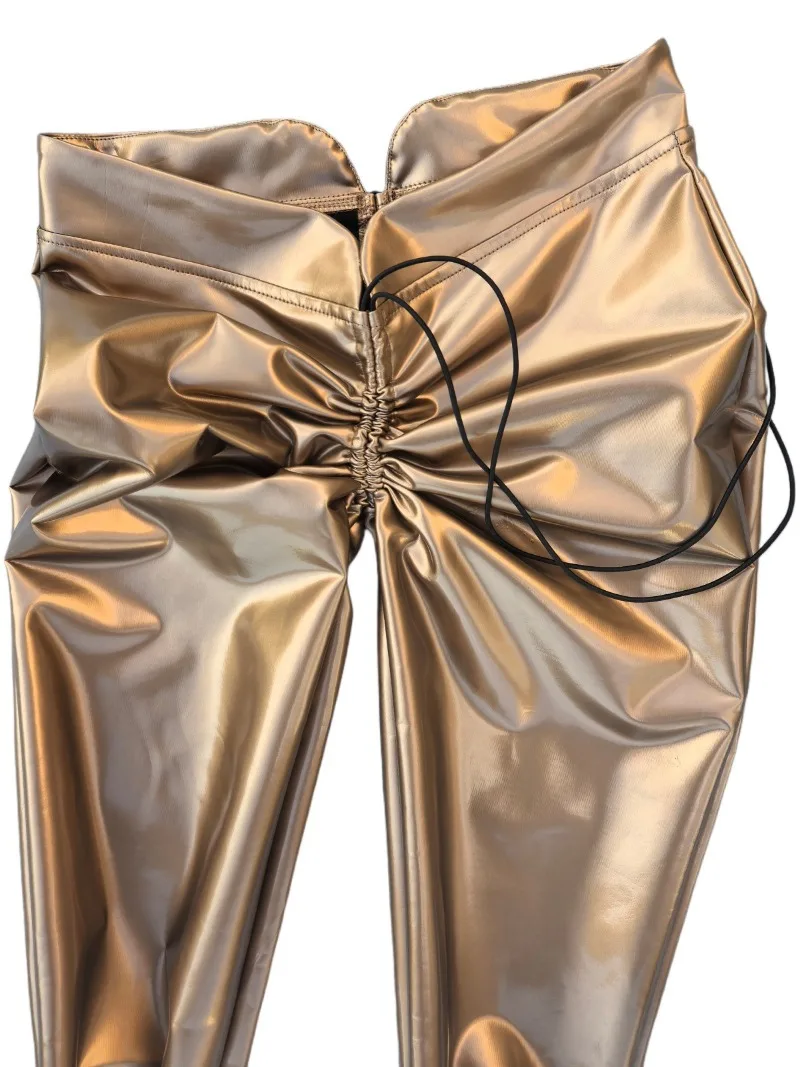 GK15 سروال مثير Bold DS لأداء المسرح - بنطال ضيق برباط أمامي مع طلاء لاصق - عرض ساحر للنساء #5