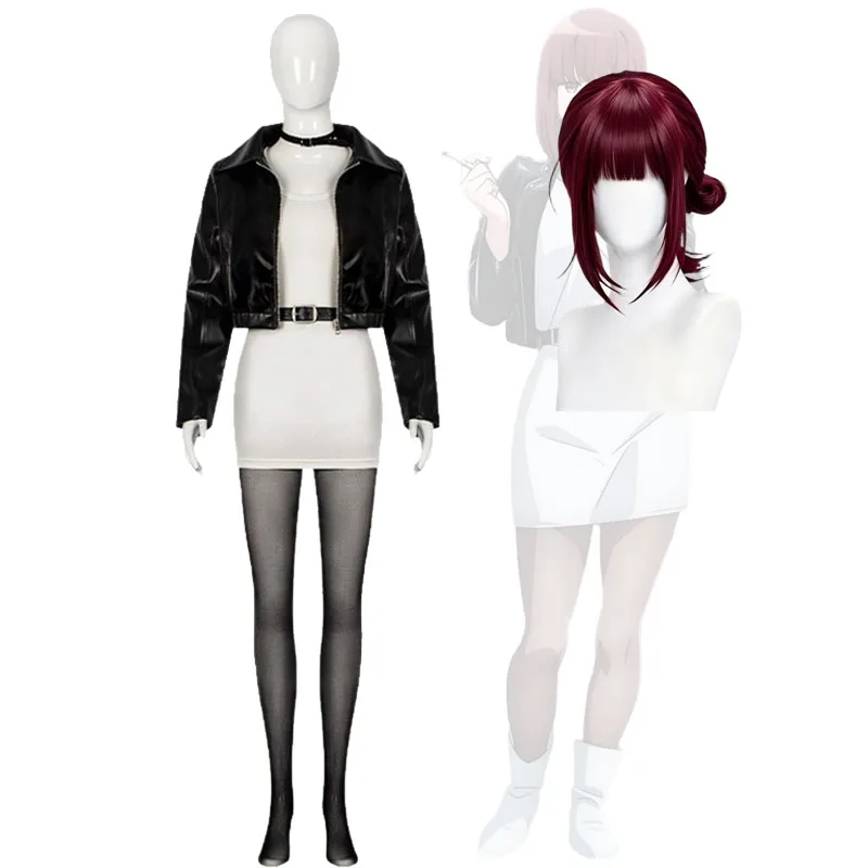 Anime Tayama Cosplay Cosutme Smoking Behind The Supermarket With You Yamada Wigs Halloween Motorcycle-style Women Clothing