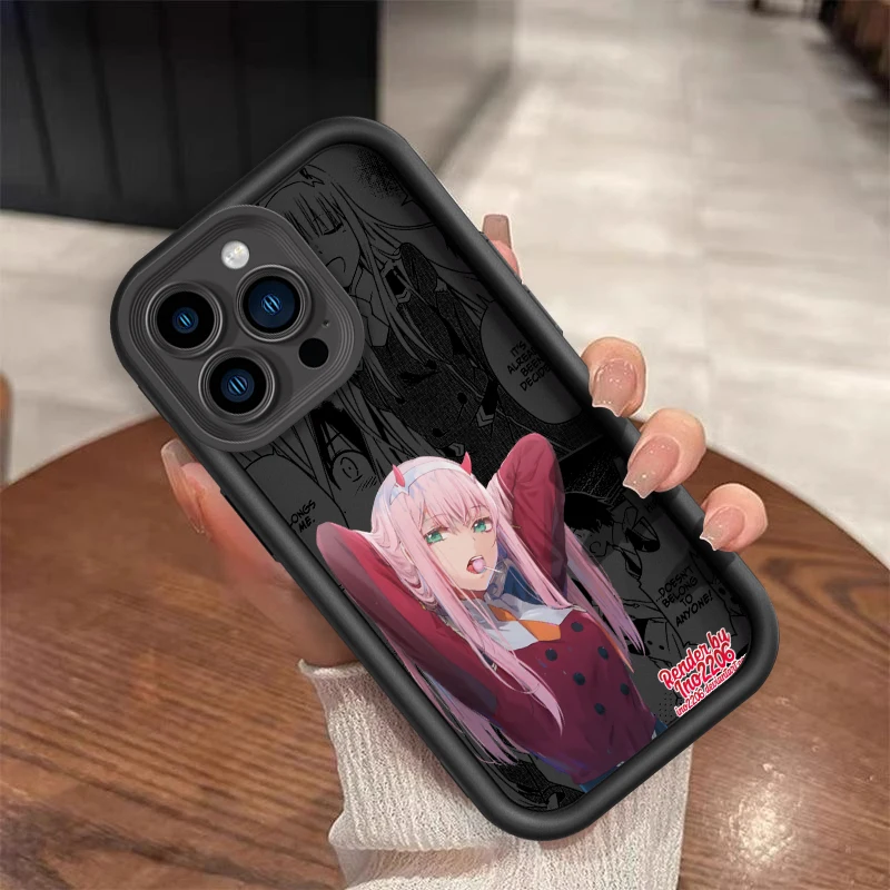 Darling In The Franxx Zero Two Eye Ladder For Apple iPhone 15 14 13 12 11 XS XR X Pro Max Plus TPU Phone Case