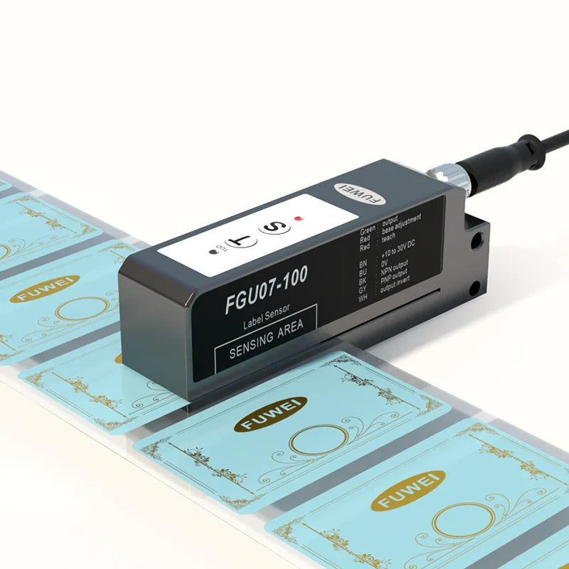 2026 FGU07-100 Transparent self-adhesive label detection for labeling machine Capacitive Label Sensor