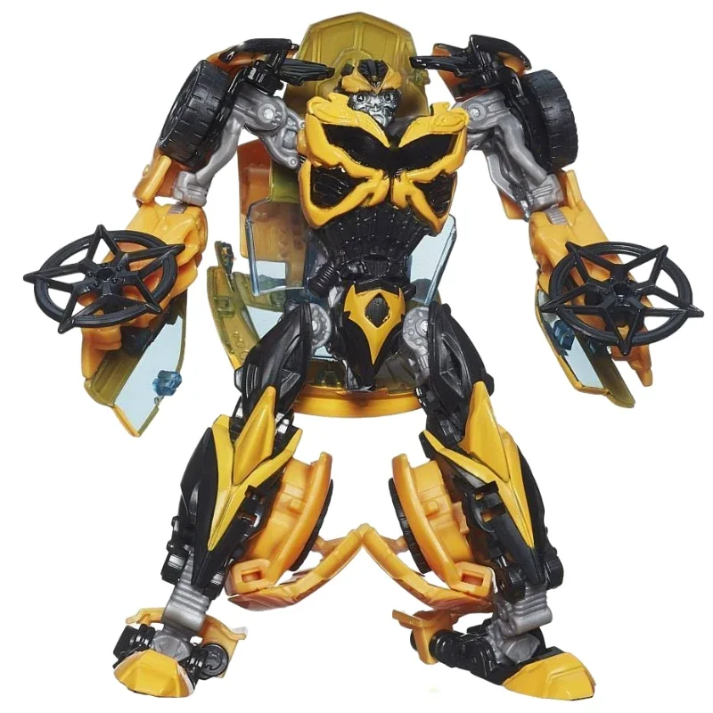 Em estoque transformadores filme 4 aoe aprimorado bumblebee coletar figura anime robô anime modelos de ação brinquedos presente