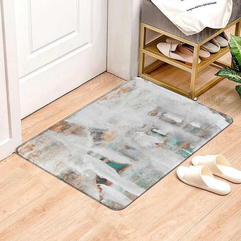 House entrance carpet Home door mat Modern Nordic style Room Bath mat Foot bathroom non-slip Kitchen water absorption rugs aaaa