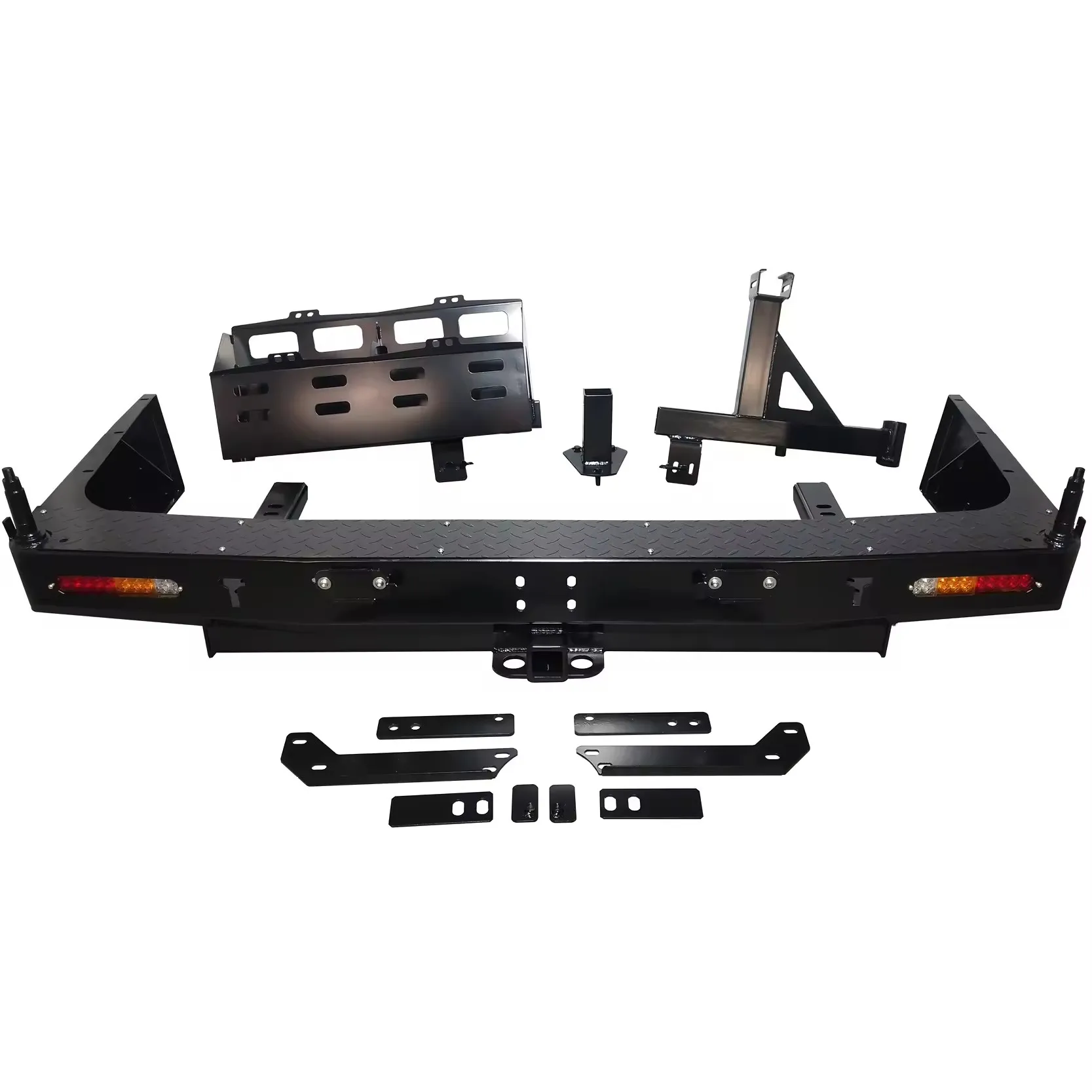 Hot Selling New Style Steel Rear Bumper 4x4 Car Body Kit Accessories Fit For Landcruiser LC200