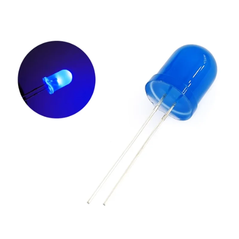20Pcs Led Light-Emitting Diode Round 10mm F10 Super Bright White Orange Red Yellow Blue Green