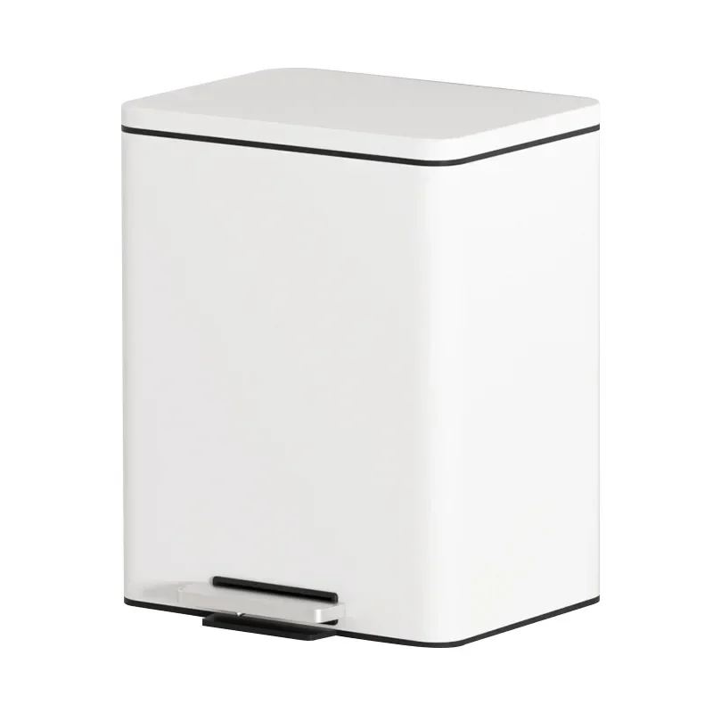 

Large Capacity Trash Can Kitchen Stainless Steel Pedal Type with Lid High Appearance Level Ins Wind Living Room Large