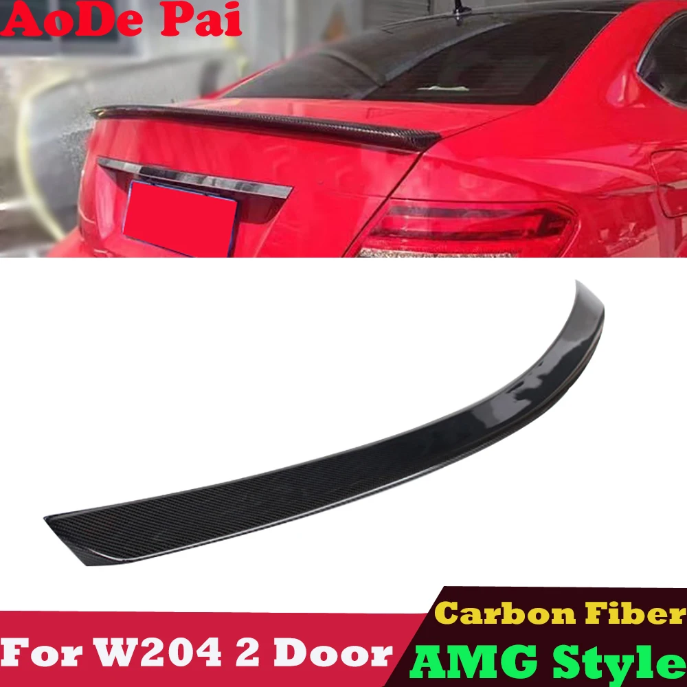 

AMG Style Real Carbon Fiber Rear Boot Trunk Spoiler Trunk Wings for Mercedes C Class W204 2 Door Coupe 2007-2014