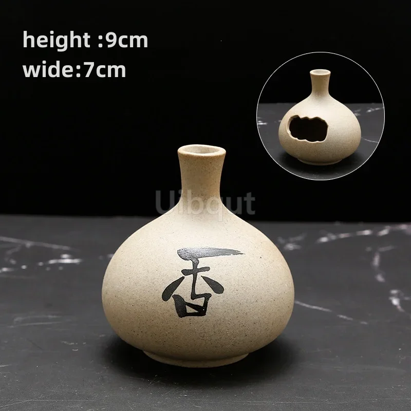 Dry Ice small Bottle Sushi shop Sashimi Plate Decoration Ceramic japanese kitchen tableware Restaurant Toothpick Holder Storage