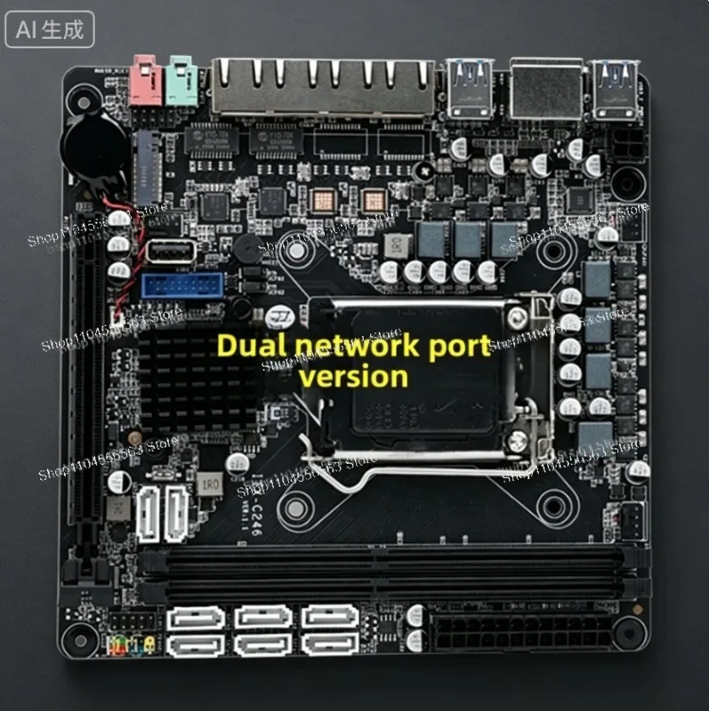 CS246 MATX NAS Motherboard: I226 Dual Network, 8 SATA, 3 PCIE Slots