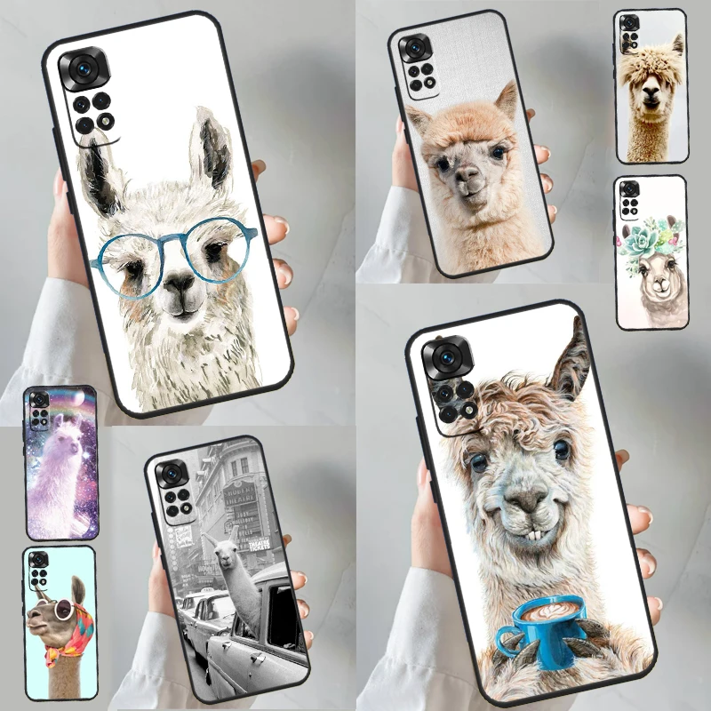 Lama Llama Alpaca Case For Xiaomi Redmi 12 12C 13C 10C 9C Redmi Note 13 12 9 10 11 Pro 9S 10S 11S 12S Cover