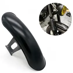 Universal Motorcycle Front wheel Fender Retro Black Metal Tire Position Mudguard Splash Guard For Honda CG125 Cafe Racer