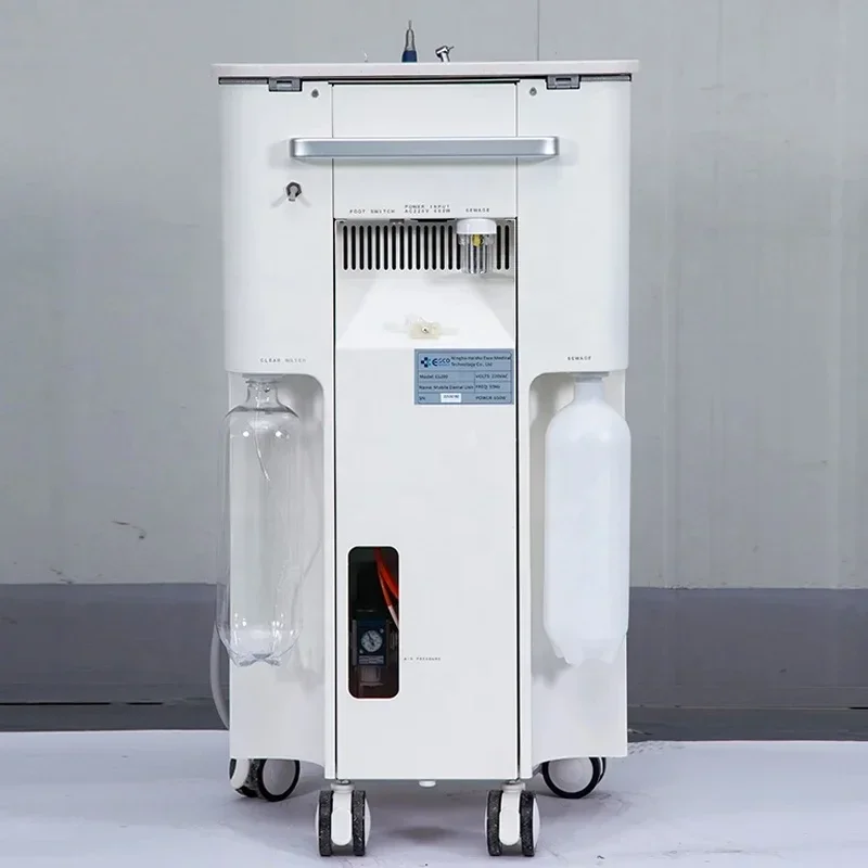 

Removable Dental Unit Cart with Suction for Animal Teeth Cleaning Mobile Dental Practice Equipment