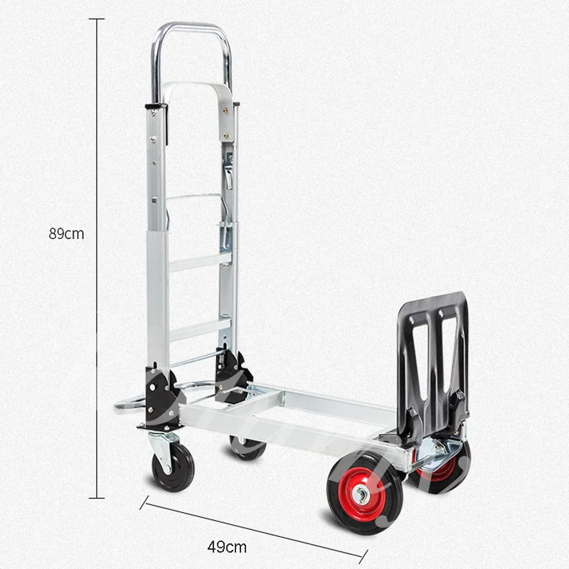 Stair Climber Trolley Pull Truck Trolley Cart Small Pull Cart Household Hand Truck Folding Telescoping Cart