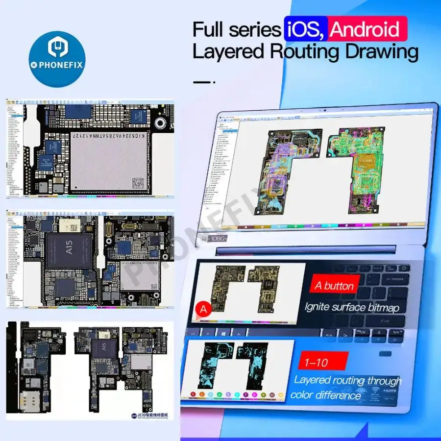 JCID 1 Year Activation Intelligent Drawing Zillion X Work Schematic Diagram for iPhone Android Circuit Board Bitmap ZXW WUXINJI