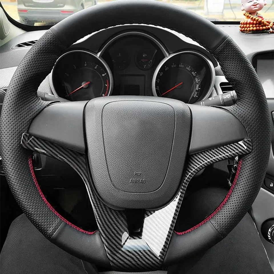 Car Steering Wheel Hand Stitched Leather Cover For Chevrolet Cruze 2009-2014 Aveo 2011-2014 Orlando 2010-2015 Ravon R4 2016-2018