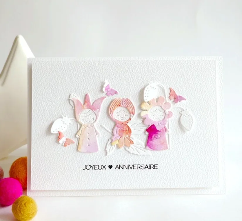 

Mmao Craft metal cutting dies cut die mold Flower Leaf Fairy Scrapbook paper craft knife mould blade punch stencils dies