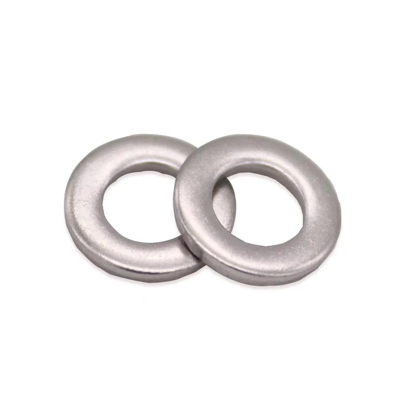 แหวนรองสแตนเลส 304 แบบเรียบ Gb97 Din125 A2-70 ขนาด M1.6 M2 M2.5 M3 M3.5 M4 M5 M6 M8 M10 M12 M14 M16 M18 M20 M22 M24