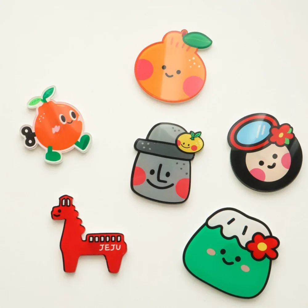 

5pcs Personalized Creative Cartoon Refrigerator Magnets Cute Magnets Fridge Photo Message Decorative