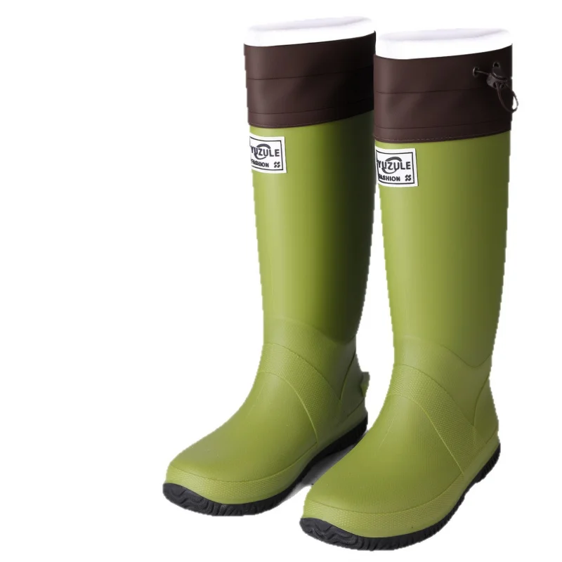 

Модные мужские резиновые сапоги: водонепроницаемые, с нескользящей подошвой, комфортной подкладкой, эластичным верхом, для повседневной носки, активного отдыха и работы на кухне