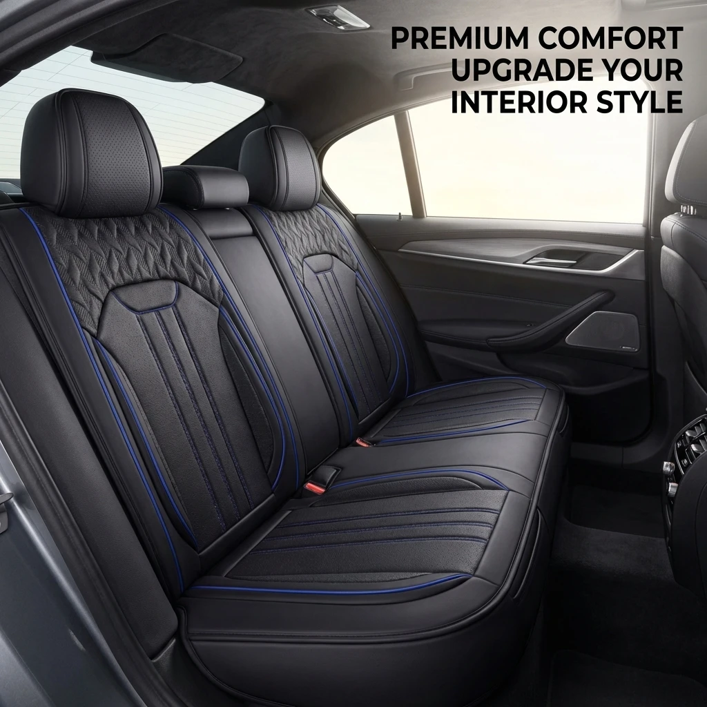 

Универсальные чехлы для автомобильных сидений – из искусственной кожи с защитой от протеканий – дышащие и устойчивые к царапинам – для большинства седанов и внедорожников