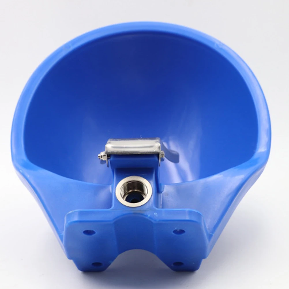 

Drinking Bowl Livestock Waterer Durable Plastic Automatic Stable Level Farm Trough Horse Cow Large Easy Wash Long Use Pet
