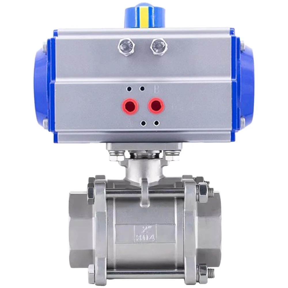 

150LB 2 Ways 3inch Stainless Steel 304 Socket Weld Ball Valve with Single Action Pneumatic Actuator and Limit Switch