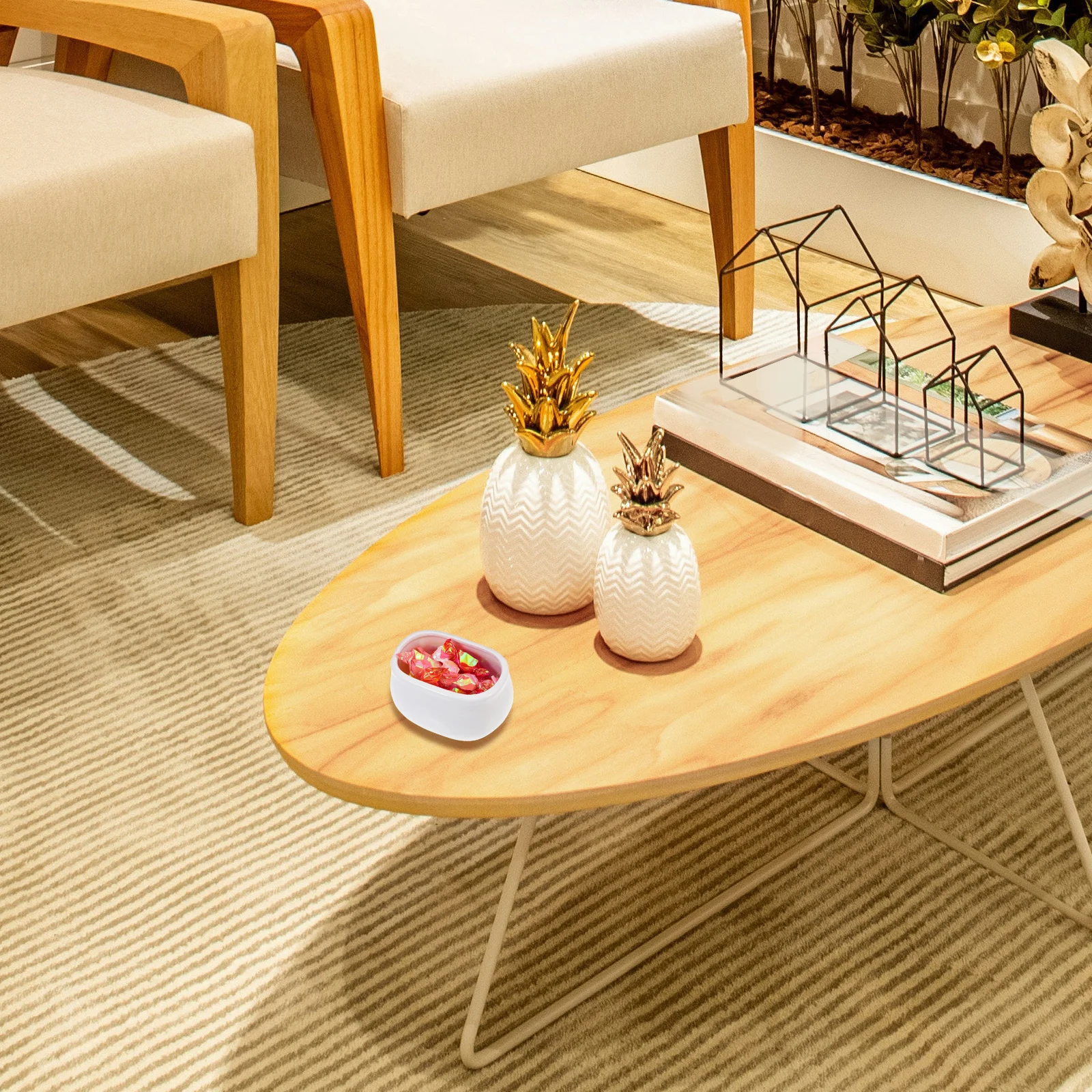 

2Pcs Egg Form Ceramic Candy Storage Jars Containers for Kitchen Coffee Nuts Snacks Ceramic Candy Jar Food Storage Jar