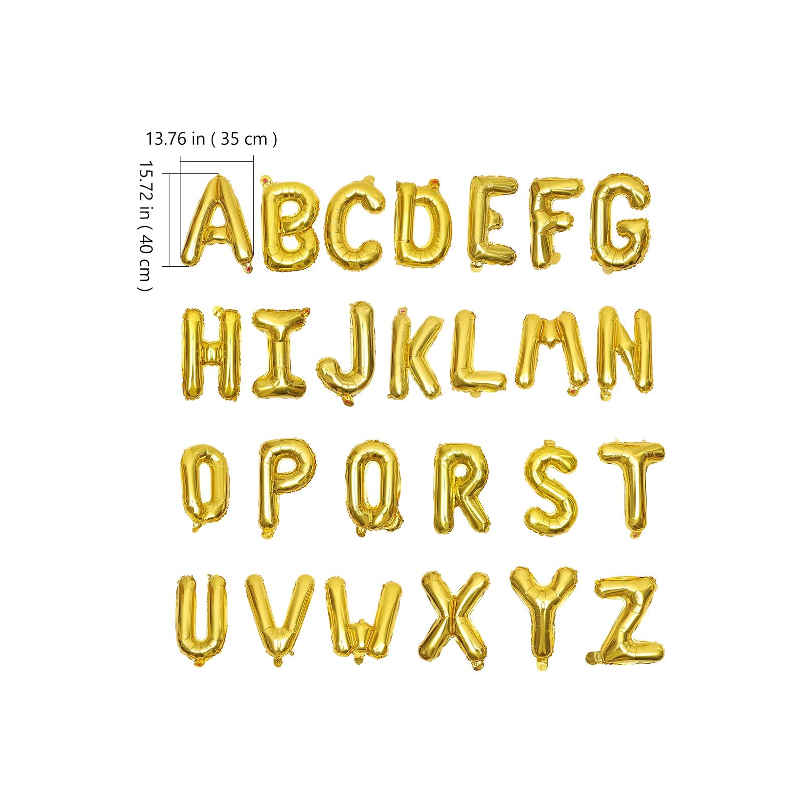 

26pcs Alphabet Foil 16 Inch Golden Letter Set For Birthday Wedding Party Decoration Alphabet Letter Balloons Foil Balloons Party