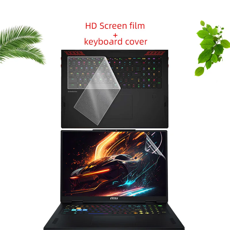 adequado-para-18-polegadas-msi-vector-18-hx-ai-a2xwhg-a2xwig-a2xwjg-2025-filme-protetor-de-tela-de-laptop-filme-de-teclado-de-computador
