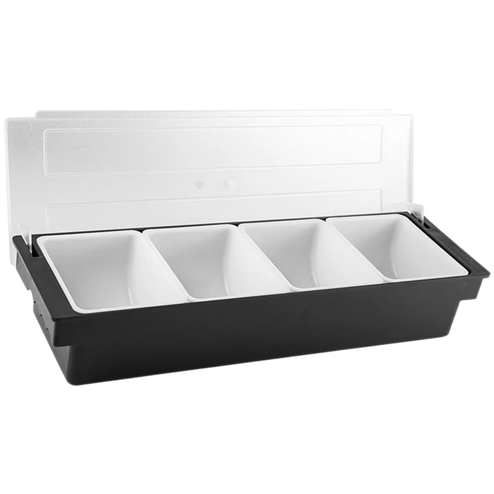 

Multi Grid Seasoning Box Dried Fruit Case Compartment Container Bar Condiment Beverages Plastic Snack Candy Divided