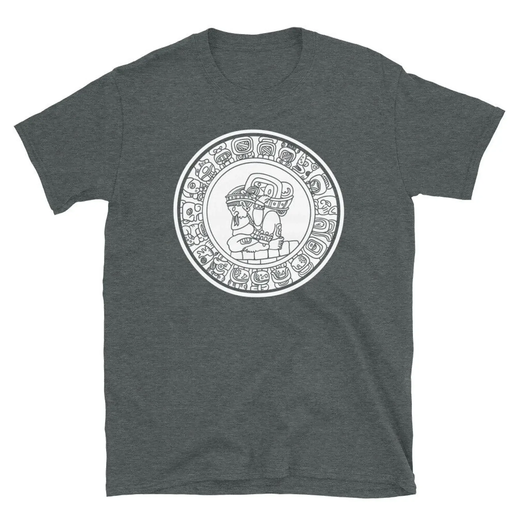Calendario maya azteca nación maya mesoamerica camiseta unisex de manga corta