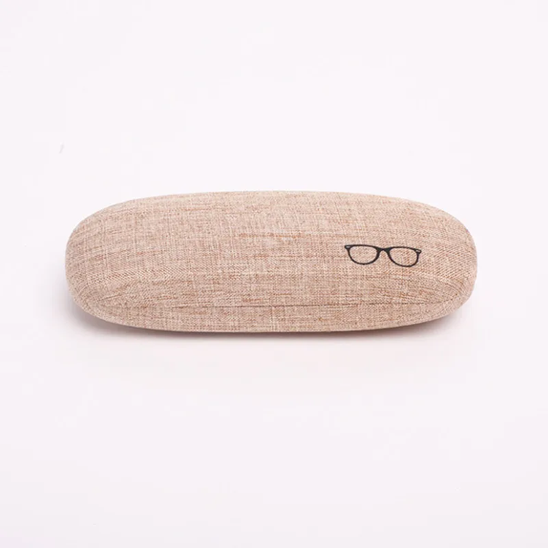 Fashion Glasses Case Hard Shell Linen Fabrics Eyewear Cases Cover Protective for Men Women Sunglasses Eyeglasses Box