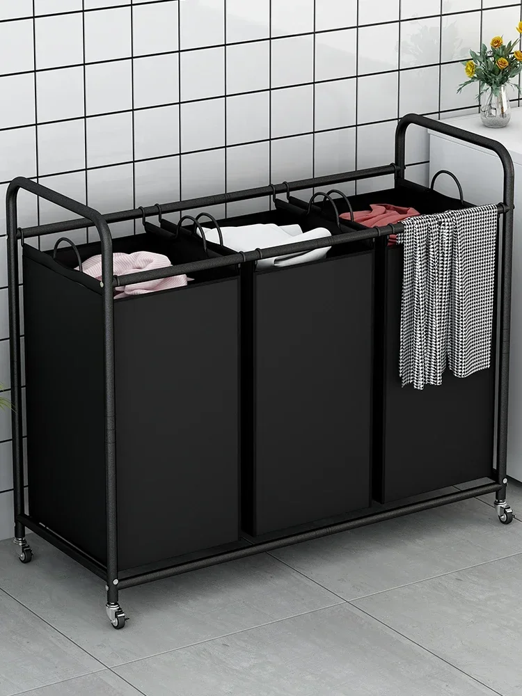 Large blue laundry basket Bathroom laundry basket Home living room toy laundry basket storage rack laundry basket with wheels