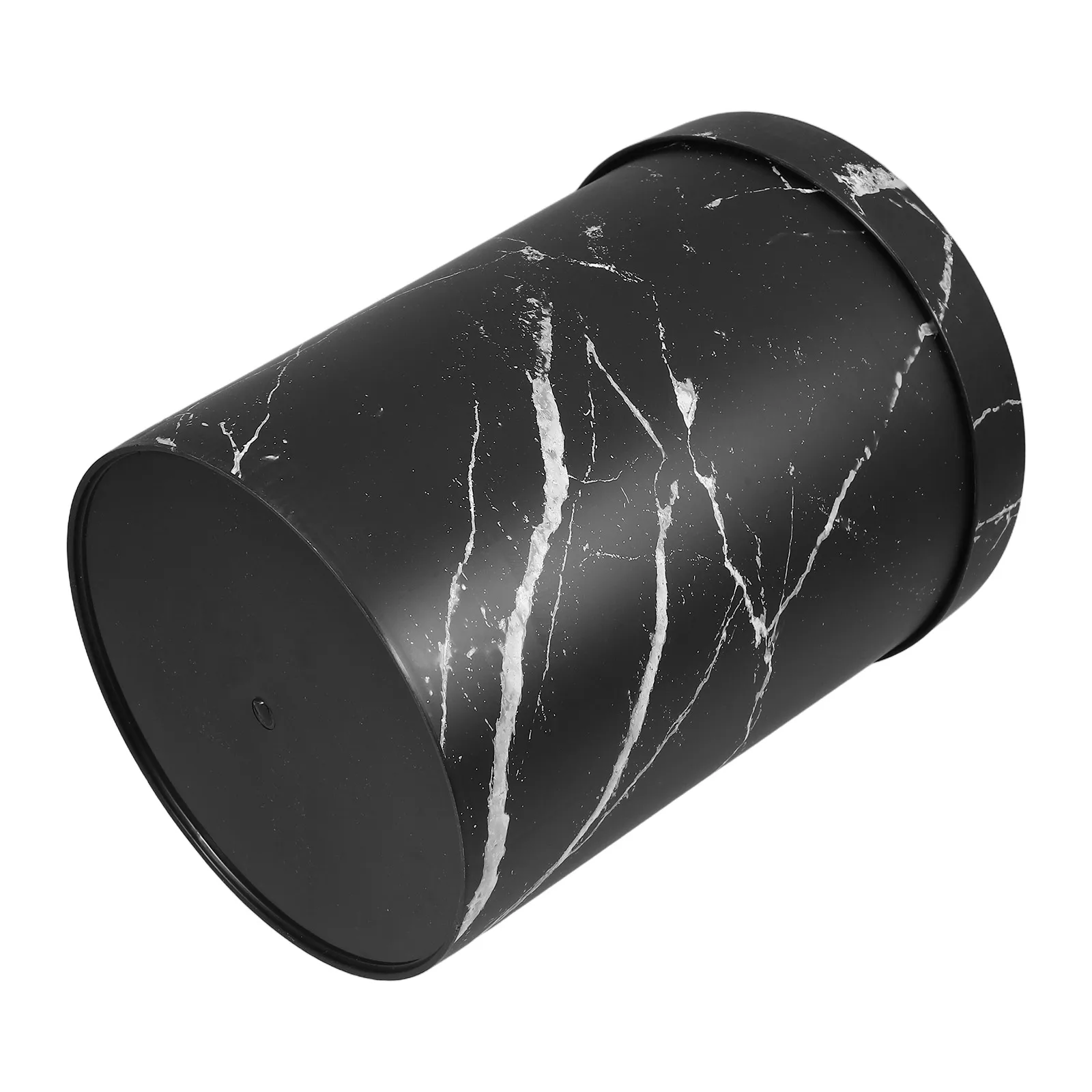 

Marble Trash Can Home Hotel Office Bathroom Garbage Can Waste Basket Wastebasket Pretty Trashcan Marble Pattern Lidless Ring PP