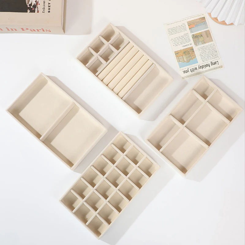 

1 Pc Jewelry Box Tray Storage Jewellery Holder For Ring Earrings Necklace Bracelet Display Box For Jewelry Classification Box