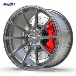 for   DEAN-C003 Brushed BlackCustom forged wheels 15 inch to 26 inch aluminum alloy wheel PCD 5X100 5X112 5X105 5X108 5X114.3