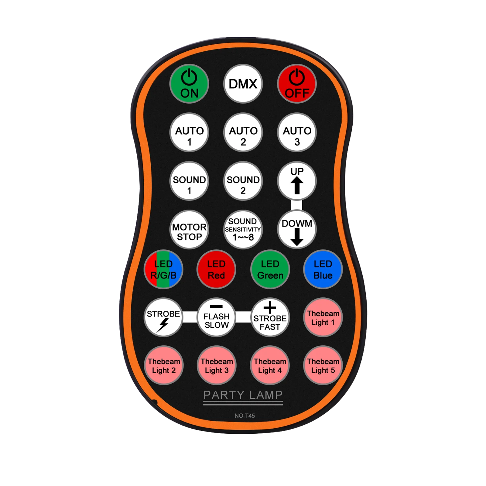 BOTAI RGBYC 미니 5 홀 레이저 및 LED RGB 무대 조명 라인, 리모컨 DMX 포함