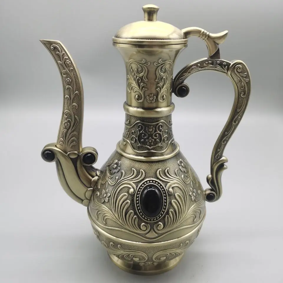 Retro Russian european art Wine Pot Ornament Decoration Tea Pet Figurines Desk Decor Accessories