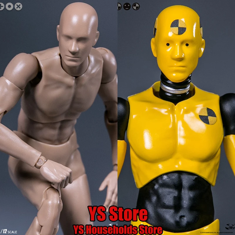 

DAMTOYS 1/12 DPS01 Painting Man DPS02 Testing Mini Yellow Movable Body Model For 6" Action Figure Hobby Collection Gift Toys