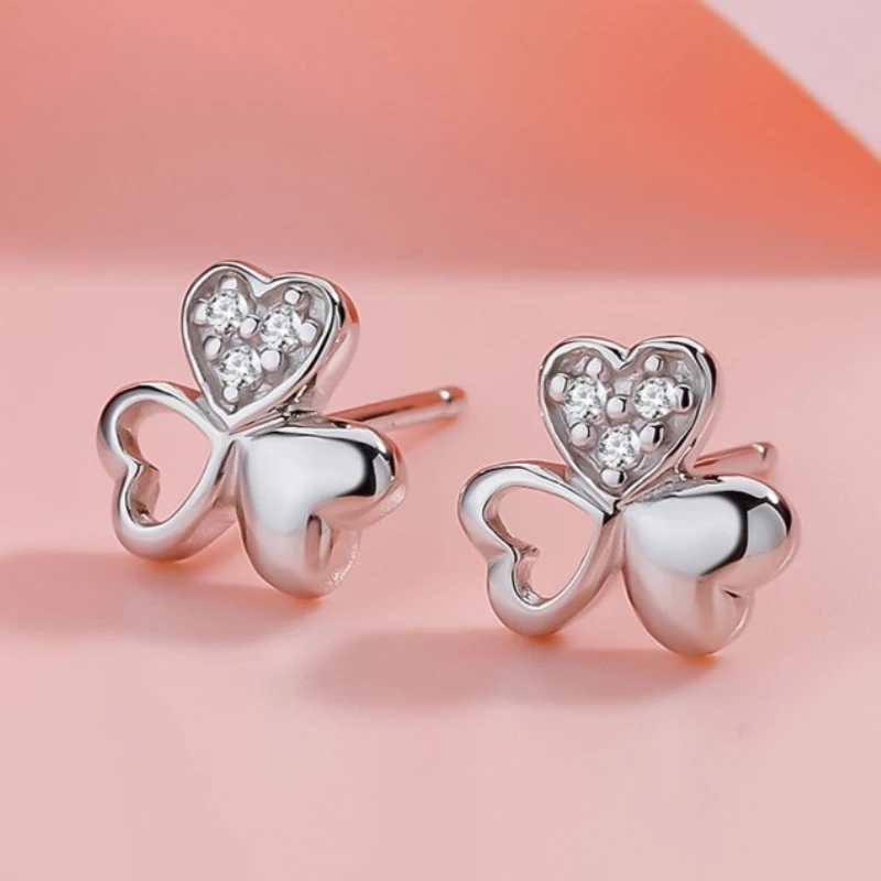 

Новые серьги из стерлингового серебра 925 пробы с блестящим цирконом в форме сердца, ювелирные изделия для женщин, изысканные свадебные украшения, высококачественные подарки на помолвку