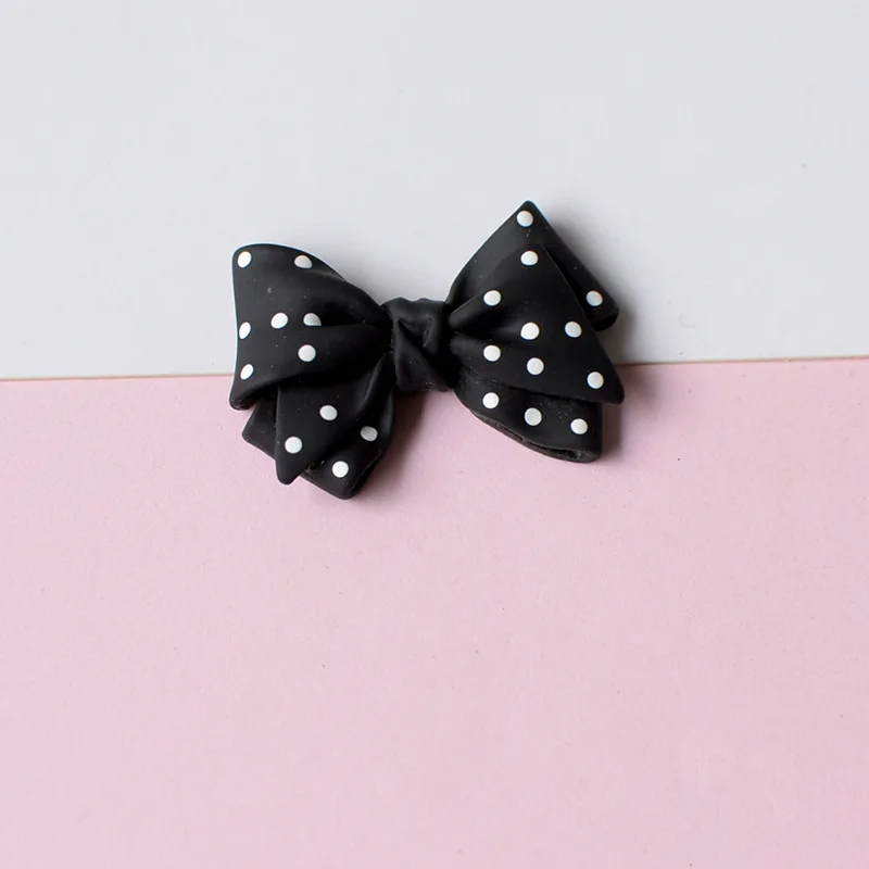 10pcs Black Series Girl Flower Candy Flat Back Cabochons Embellishment Scrapbooking and Crafts Diy Hairpin Accessories