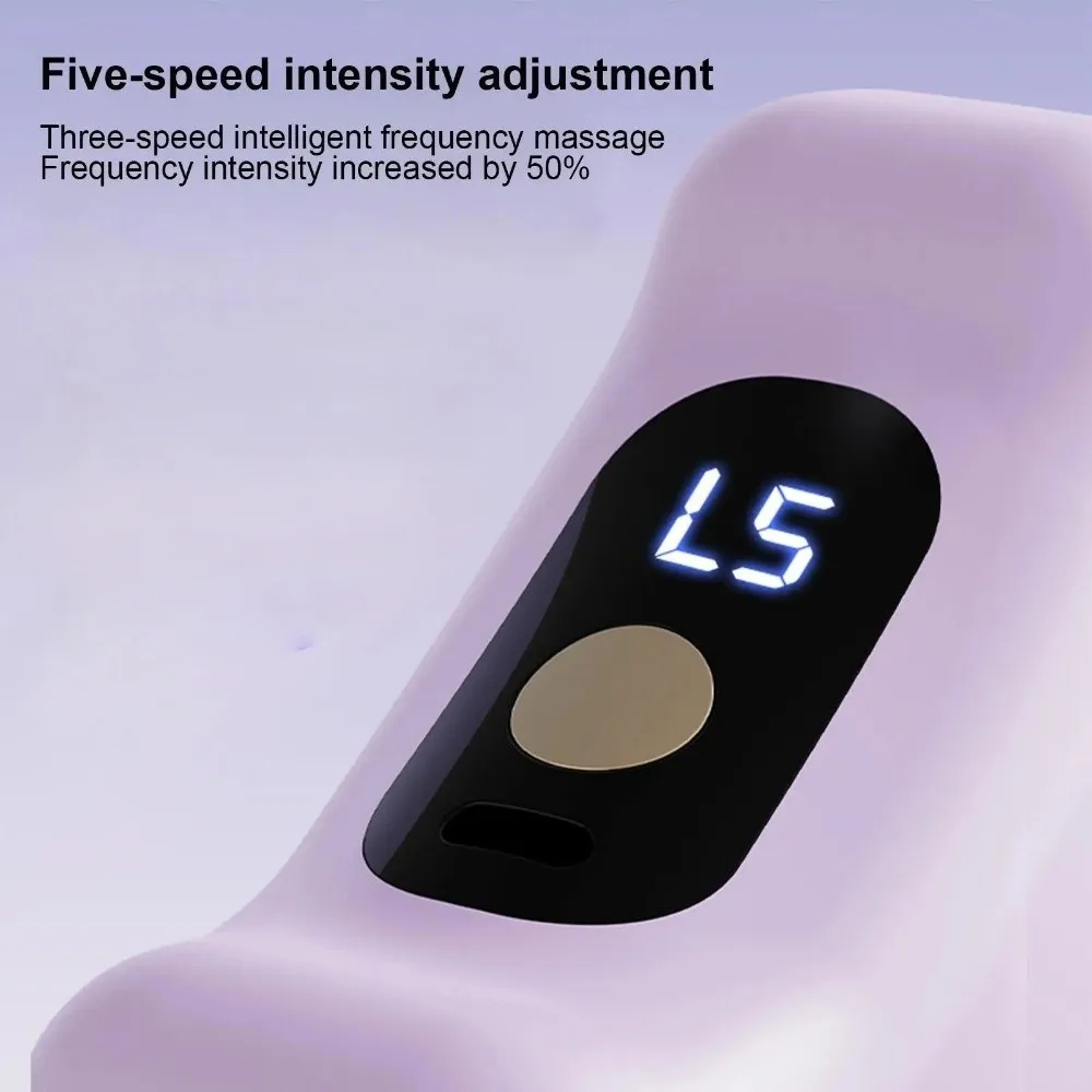 Dual-Ring Electric Fascia Ring Massager Portable Adjustable Speed Body Slimming Device USB Charging Compact Size