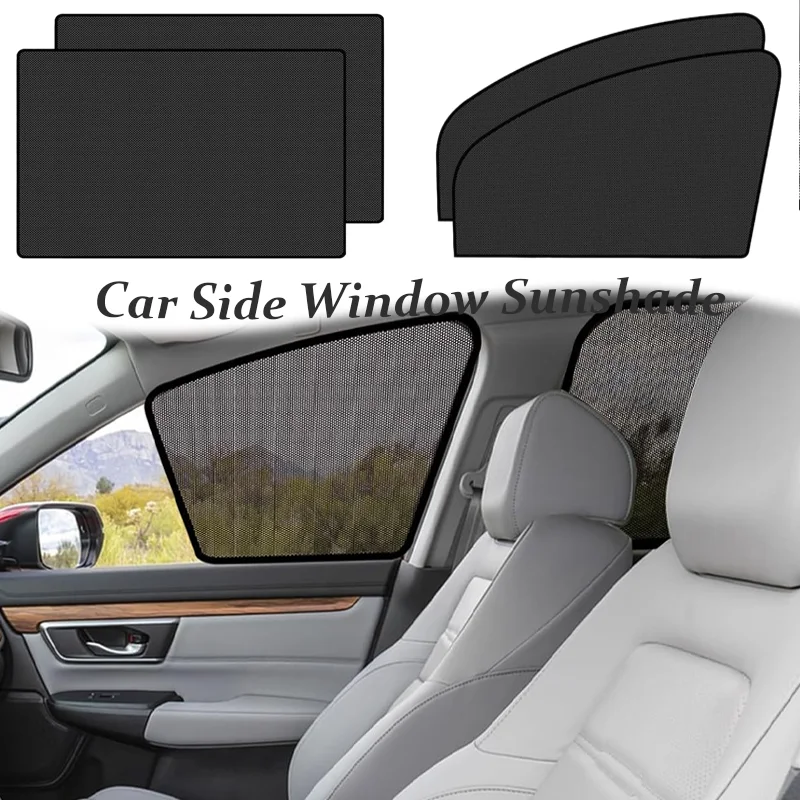 

Car Magnetic Sunshade Side Window Mesh Curtain UV Block Sun Protection Auto Window Cover Universal Fit Car Sun Shade Protector
