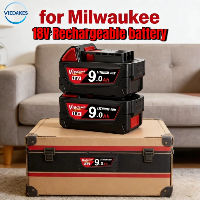 

100% New 18V 12.0Ah For Milwaukee 18v Battery Li-Ion Replacement Battery For M18 48-11-2830 0730-20 power Tool battery