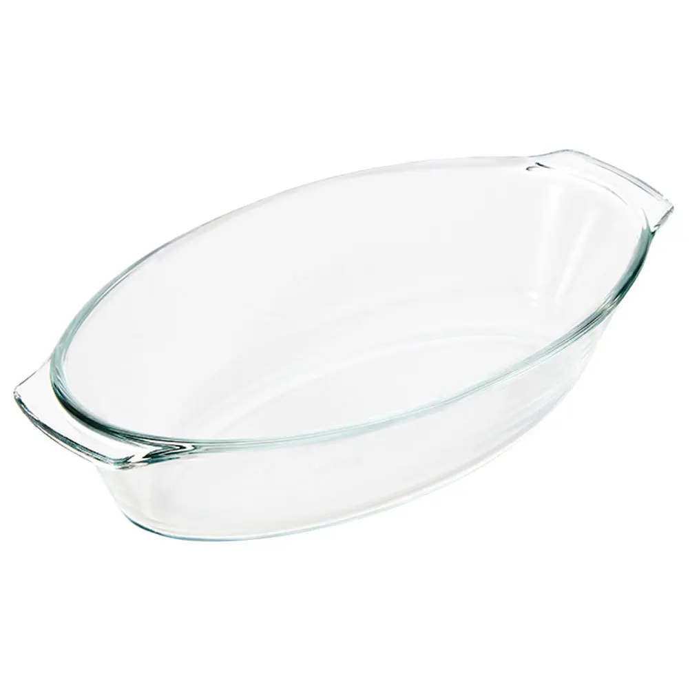 

Glass Food Plate Break Resistant Serving Dish Kitchen Oven Tray Multipurpose Dinner Plate for Bbq Fruit Dessert Snacks