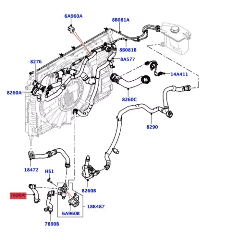 LR125549 Radiator H… - image