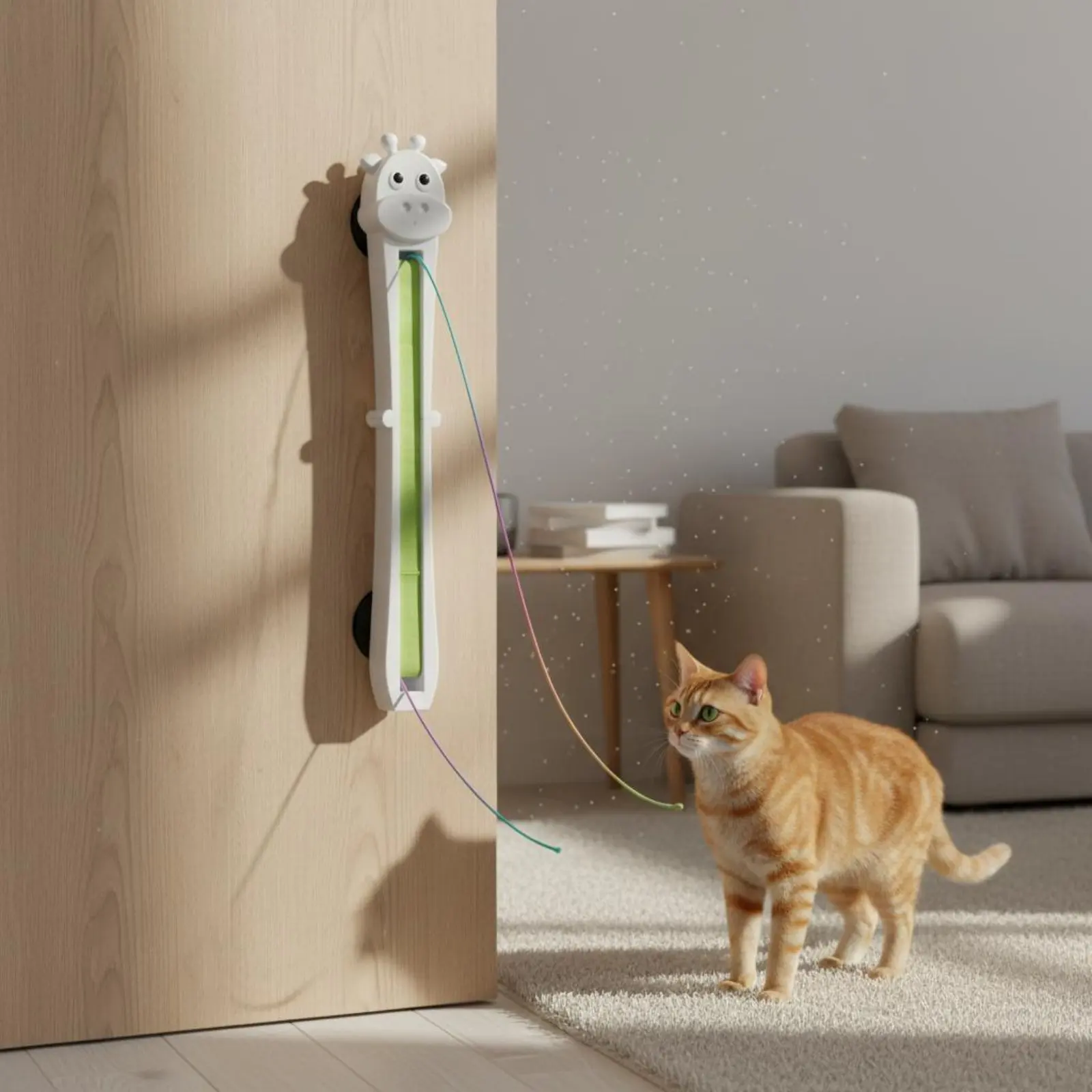 Automatic Flying Rope Cat Toy Interactive Kitten Play Toy Electronic Cat String Toy for Indoor Pet  Entertainment Supplies