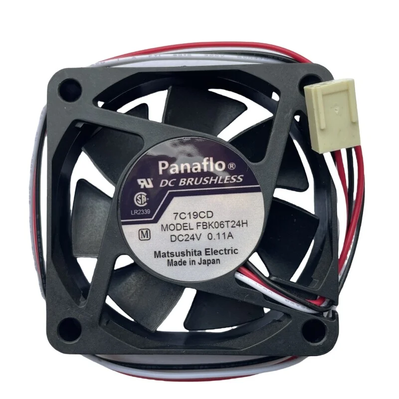 

For Panasonic Panaflo FBK06T24H 6015 3-wire Inverter Fan 24V 0.11A cooling Fan