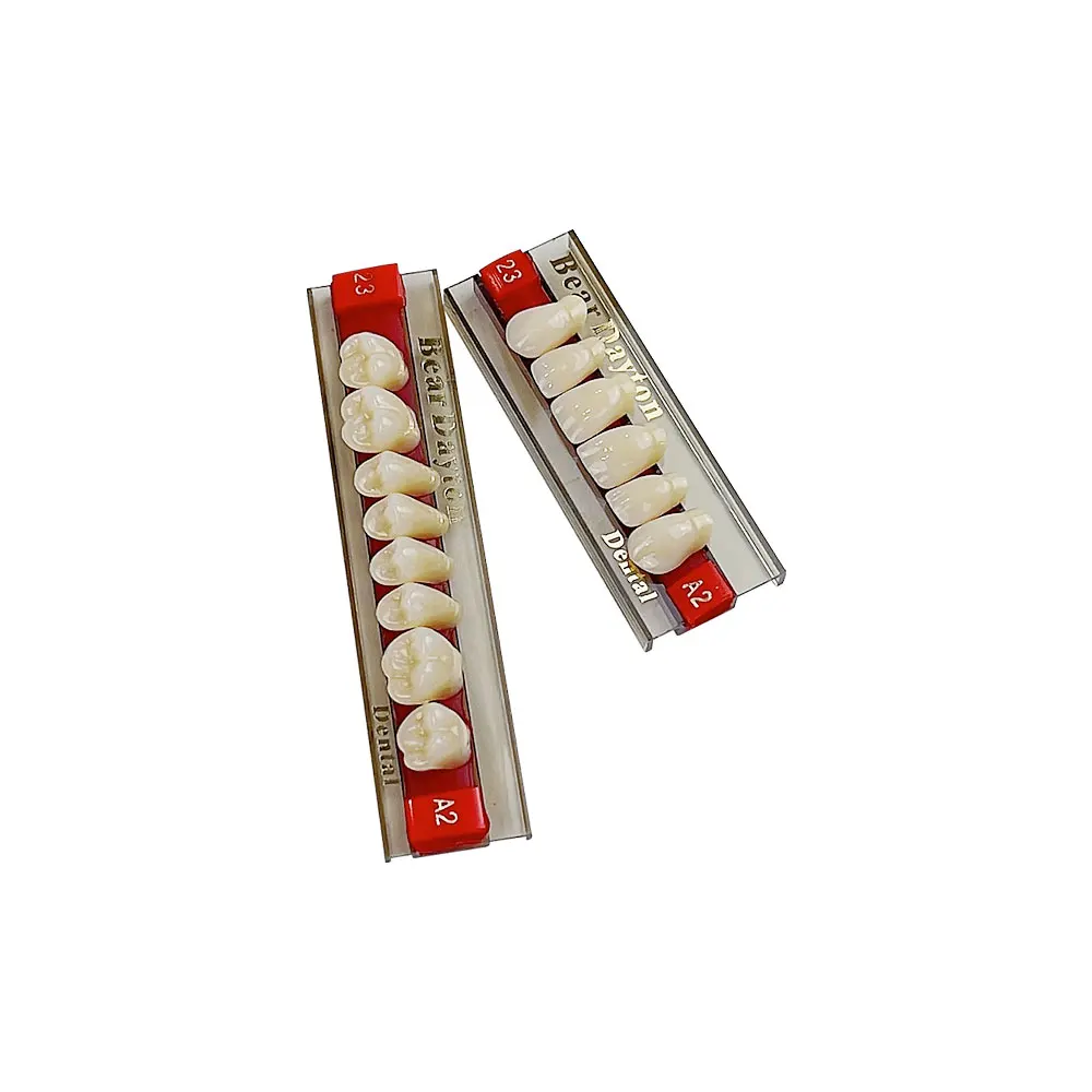 A2 A3 Tandheelkundige Synthetische Hars Tanden Anterior Posterior Polymeer Prothese acryl Tand Tandheelkunde Volledige Set Prothese Materialen